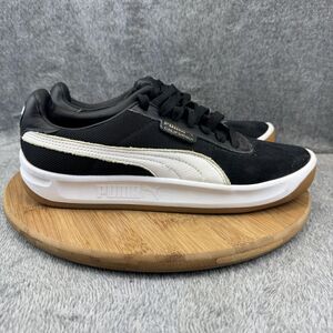 Puma California Shoes Mens Size 10.5 Retro Low Top Sneakers 366608 Black White